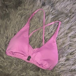 Pink bikini top